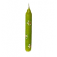 nic toys - daisy green candle, 10cm